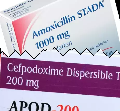 Amoxicilina contra Cefpodoxima