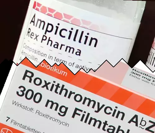 Ampicilina contra Roxitromicina